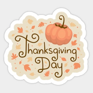 Happy Thanksgiving Day Sticker